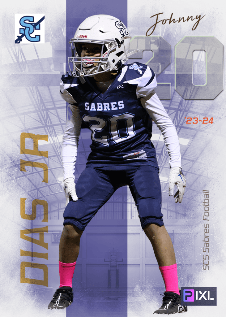 Example of Football Youth Sports Trading Cards 