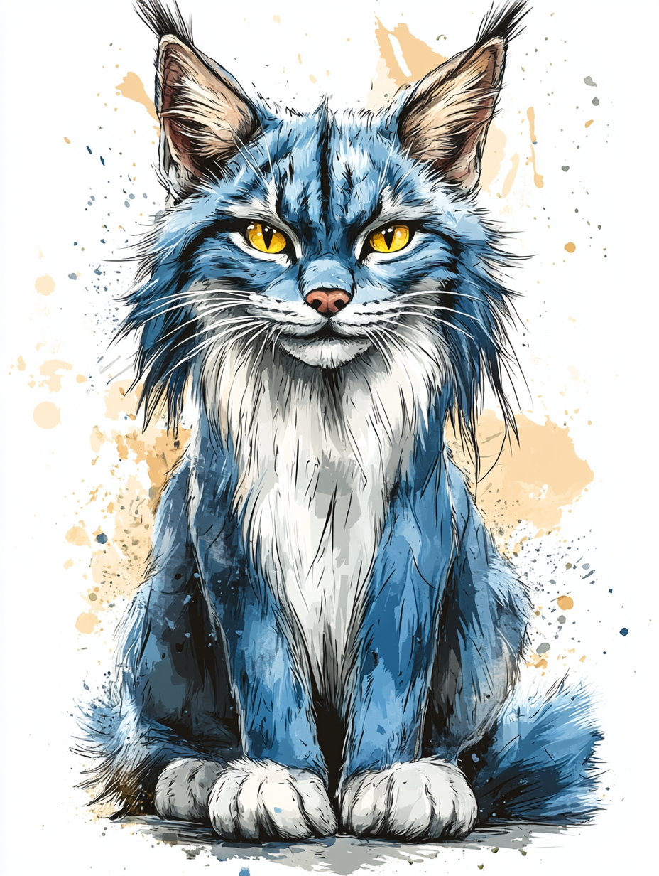 Image of Canada Lynx as part of Watercolor Whimsy collection