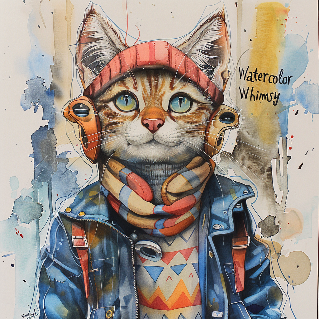 Wildcat Bramble Quill, the whimsical artist behind the Watercolor Whimsy collection
